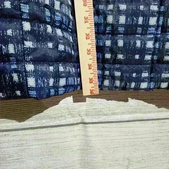 Lands End Plaid Long Jacket, Size 16 - Picture 9 of 10